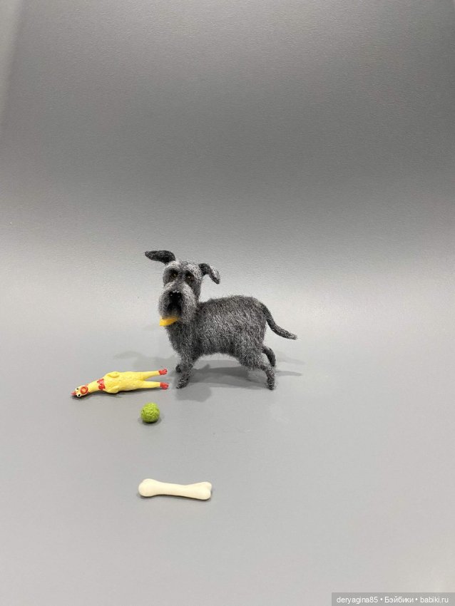 Бобик — Валяные игрушки из шерсти: сухое валяние (фото 8)