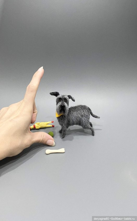 Бобик — Валяные игрушки из шерсти: сухое валяние (фото 6)