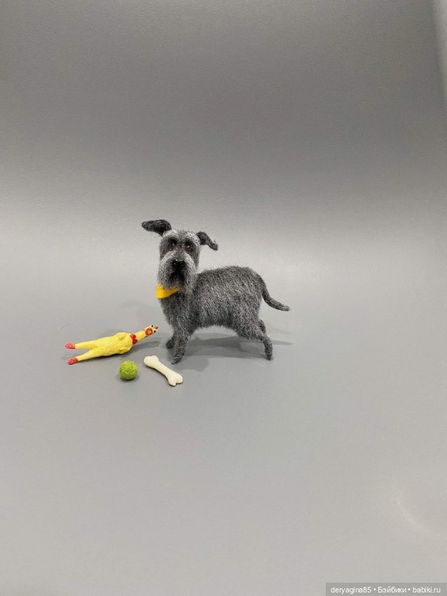 Бобик — Валяные игрушки из шерсти: сухое валяние (фото 10)