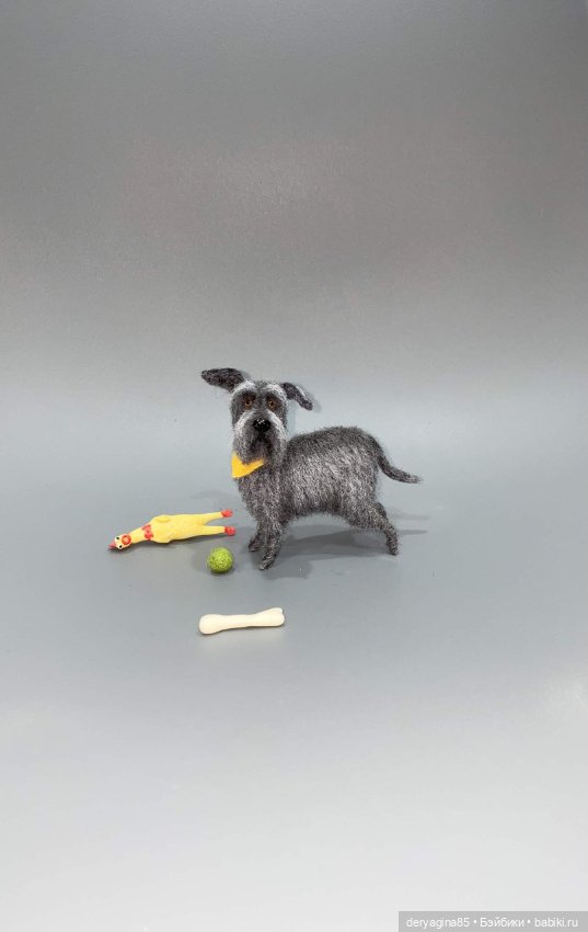 Бобик — Валяные игрушки из шерсти: сухое валяние (фото 3)