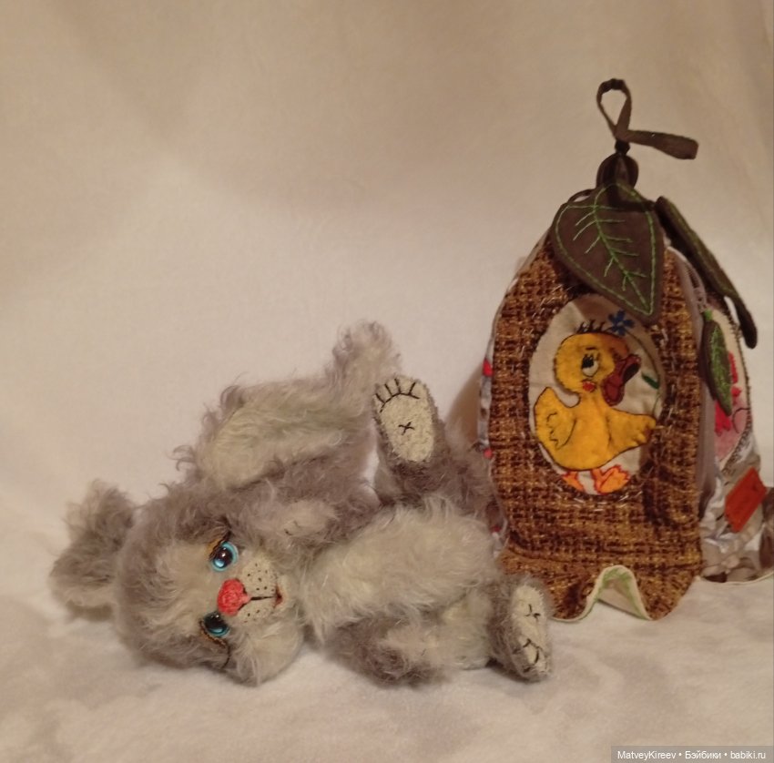 Зайка Ешка — Авторские миниатюрные куклы: лепка (фото 5)