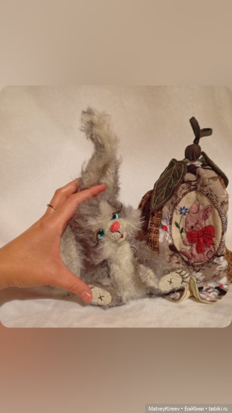 Зайка Ешка — Авторские миниатюрные куклы: лепка