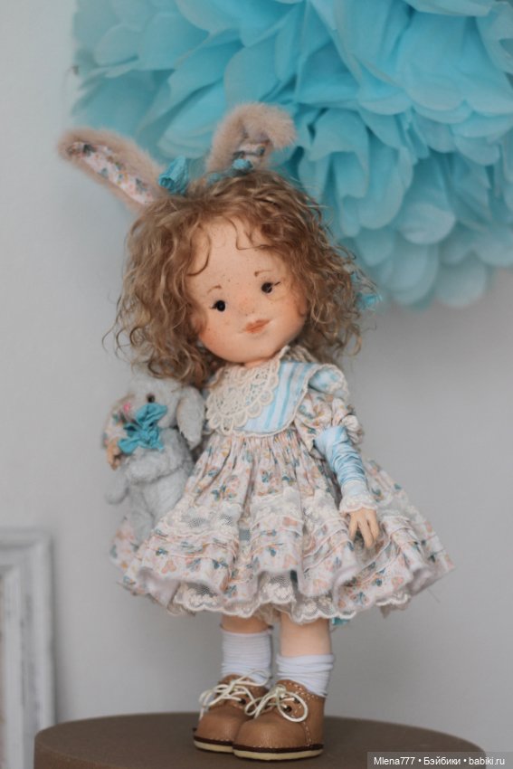 Зайка с зайкой — Авторские текстильные куклы: Вальдорфские