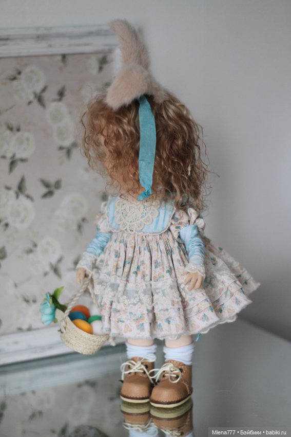 Зайка с зайкой — Авторские текстильные куклы: Вальдорфские