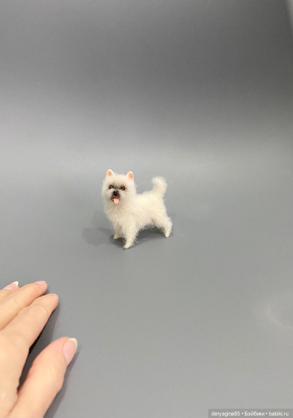 Дворняжка — Валяные игрушки из шерсти: сухое валяние