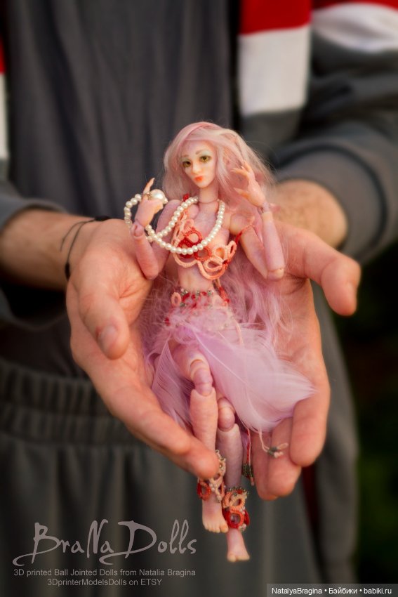 Розовая Эльфиечка — Авторские шарнирные куклы своими руками: лепка