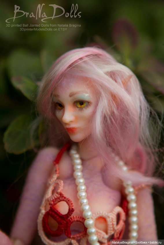 Розовая Эльфиечка — Авторские шарнирные куклы своими руками: лепка (фото 4)