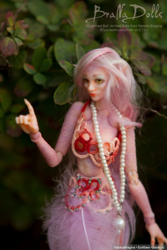 Розовая Эльфиечка — Авторские шарнирные куклы своими руками: лепка (фото 2)