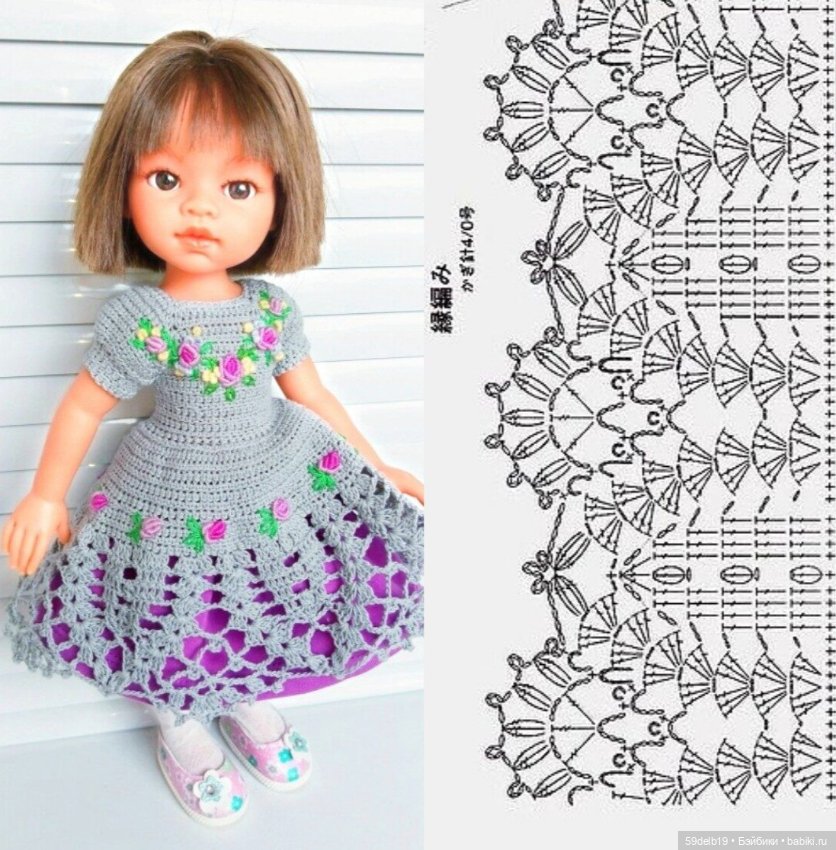 Весна, ажур - l'amour. Ажурные схемы - как идеи для кукольных юбочек (фото 5)