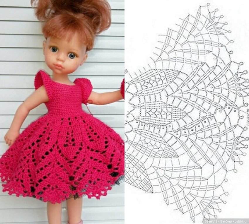 Весна, ажур - l'amour. Ажурные схемы - как идеи для кукольных юбочек (фото 6)