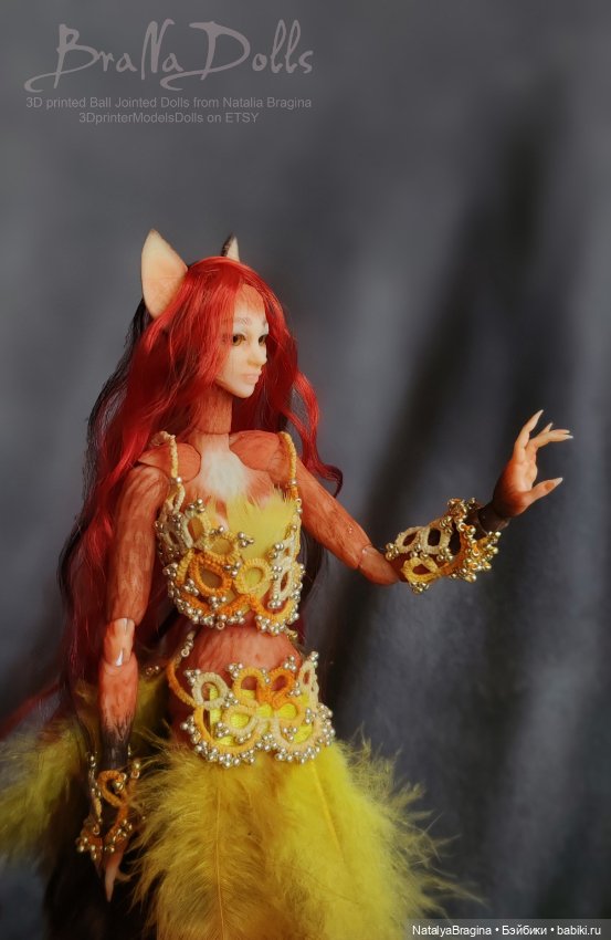 Рыжая лиса оборотень — Авторские шарнирные куклы своими руками: лепка (фото 6)