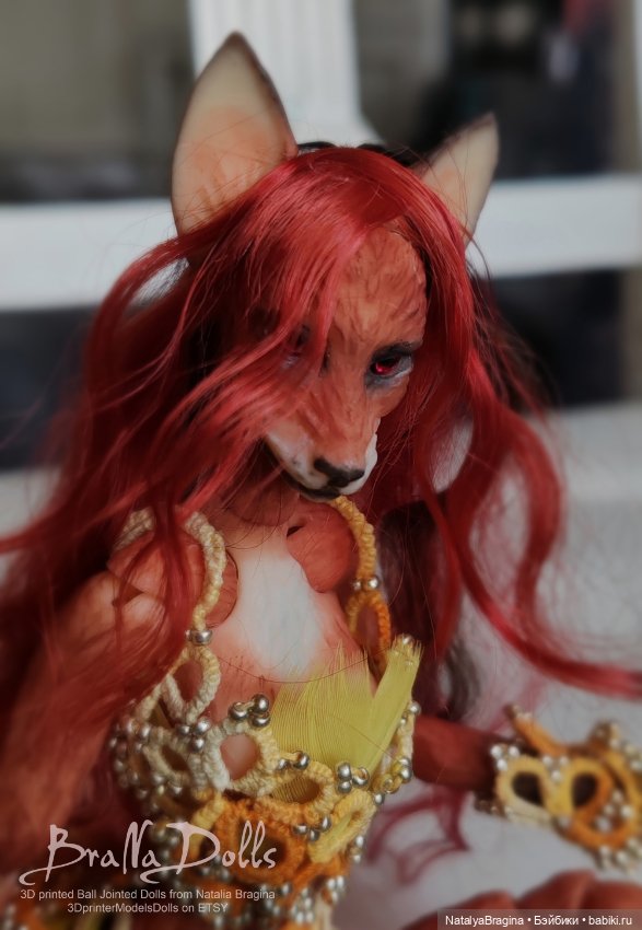 Рыжая лиса оборотень — Авторские шарнирные куклы своими руками: лепка
