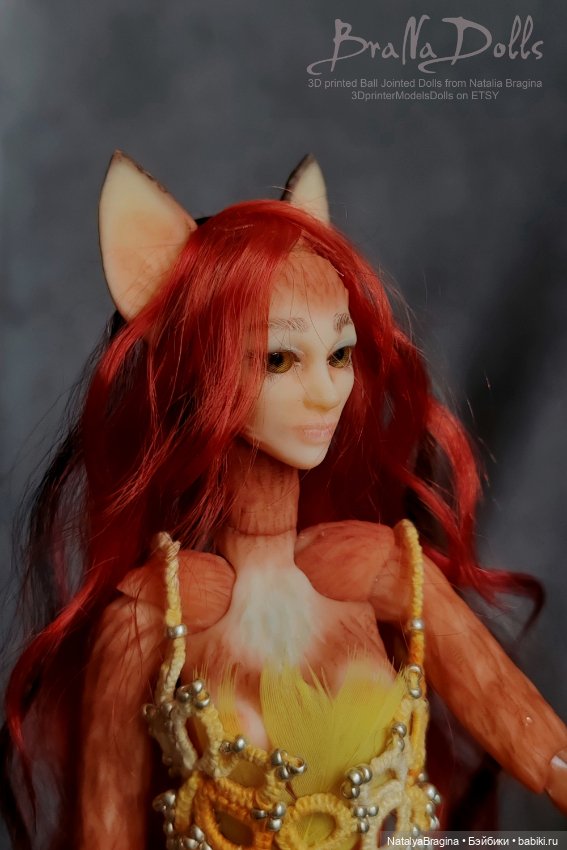Рыжая лиса оборотень — Авторские шарнирные куклы своими руками: лепка