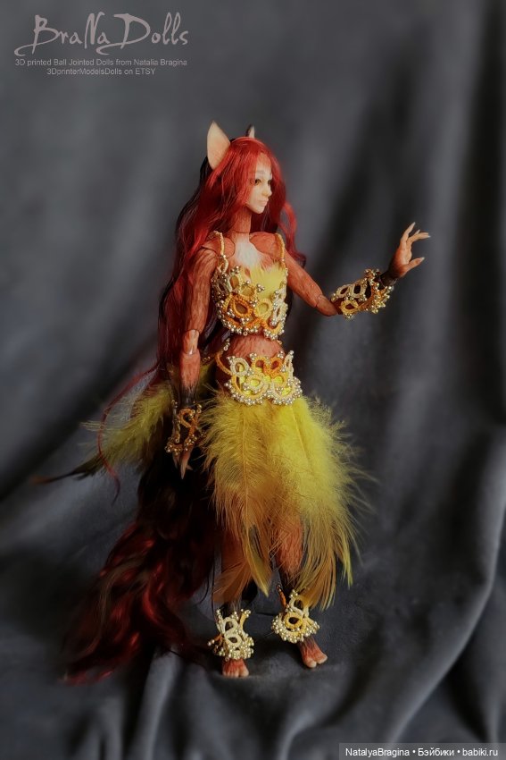 Рыжая лиса оборотень — Авторские шарнирные куклы своими руками: лепка