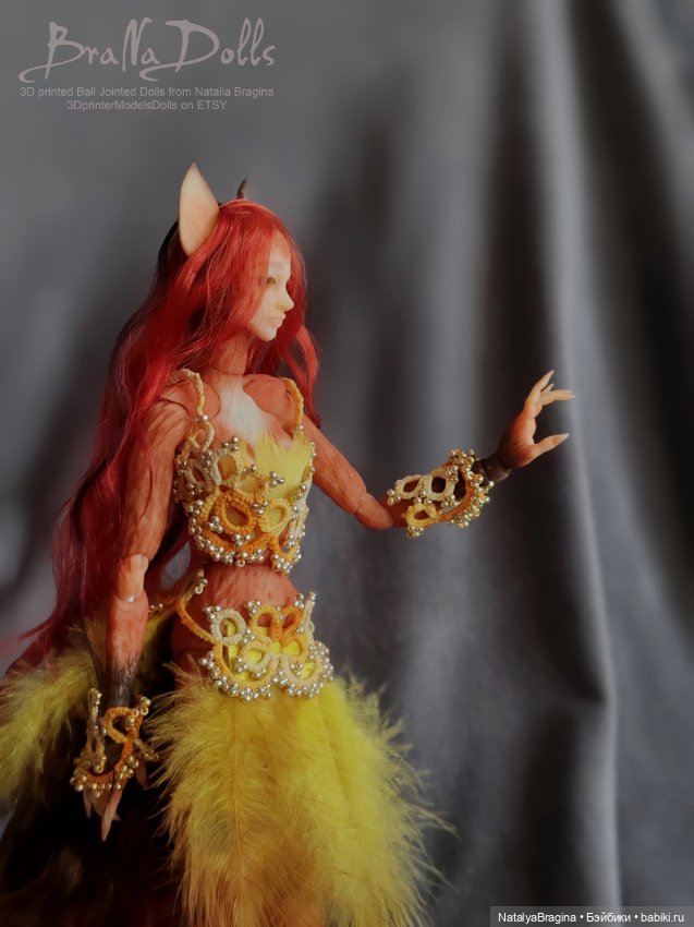 Рыжая лиса оборотень — Авторские шарнирные куклы своими руками: лепка (фото 8)