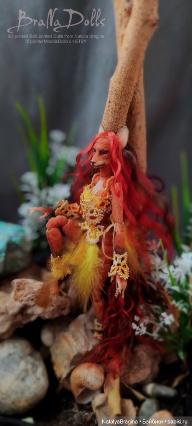 Рыжая лиса оборотень — Авторские шарнирные куклы своими руками: лепка