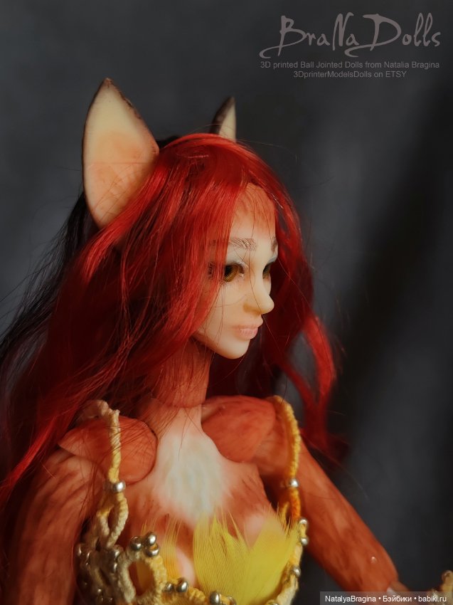 Рыжая лиса оборотень — Авторские шарнирные куклы своими руками: лепка (фото 7)