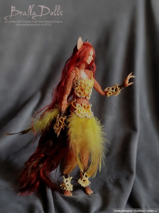 Рыжая лиса оборотень — Авторские шарнирные куклы своими руками: лепка (фото 9)