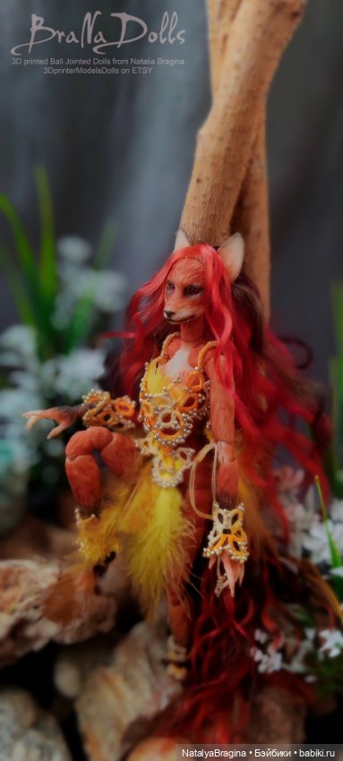 Рыжая лиса оборотень — Авторские шарнирные куклы своими руками: лепка