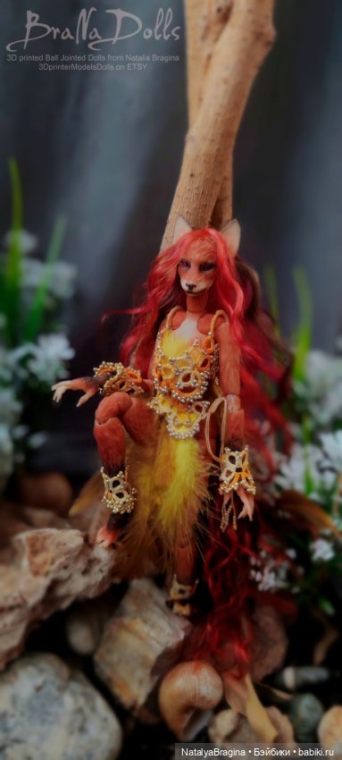 Рыжая лиса оборотень — Авторские шарнирные куклы своими руками: лепка