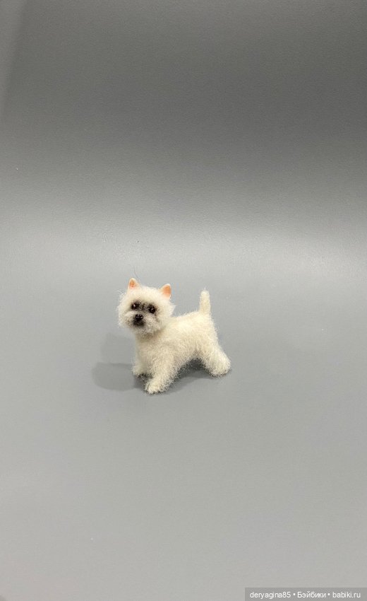 Вест Хайленд Уайт терьер — Валяные игрушки из шерсти: сухое валяние (фото 8)