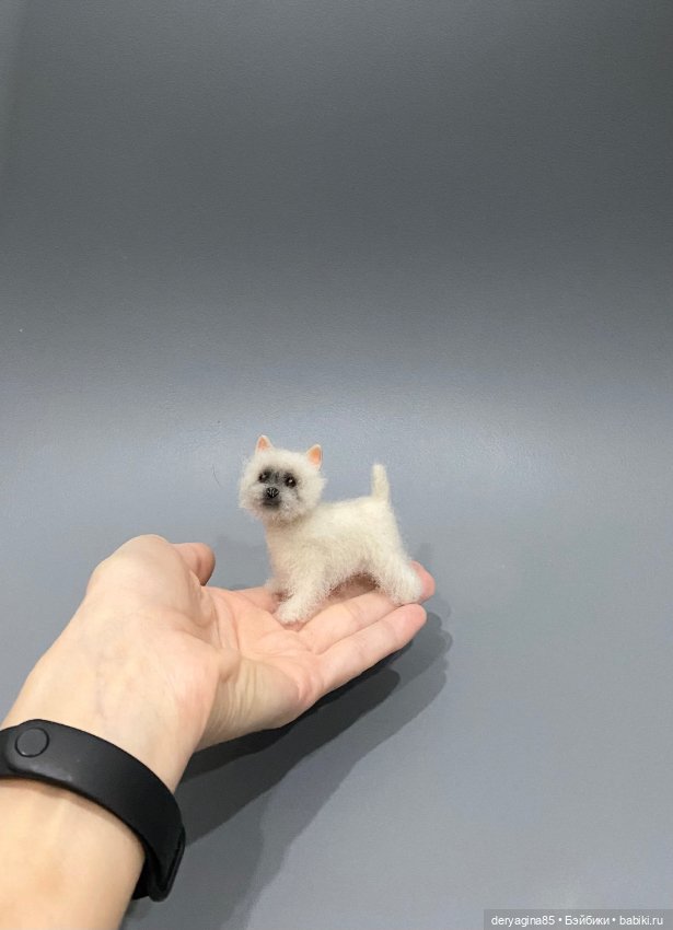 Вест Хайленд Уайт терьер — Валяные игрушки из шерсти: сухое валяние (фото 5)