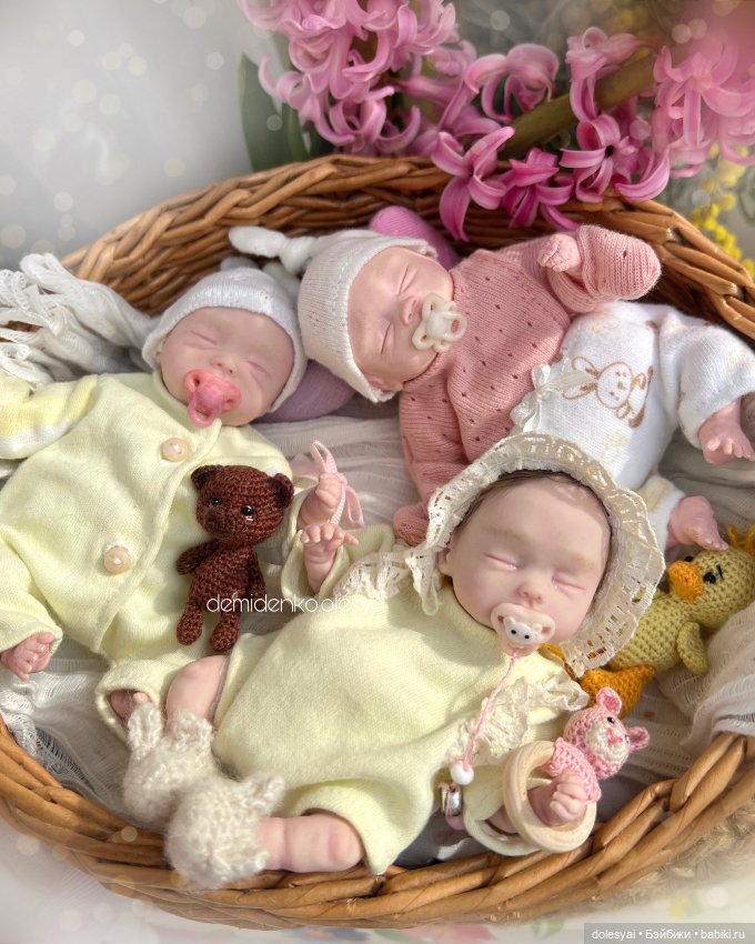 Миниатюрные куклы младенец в из полимерной глины 🌷💞 (фото 2)