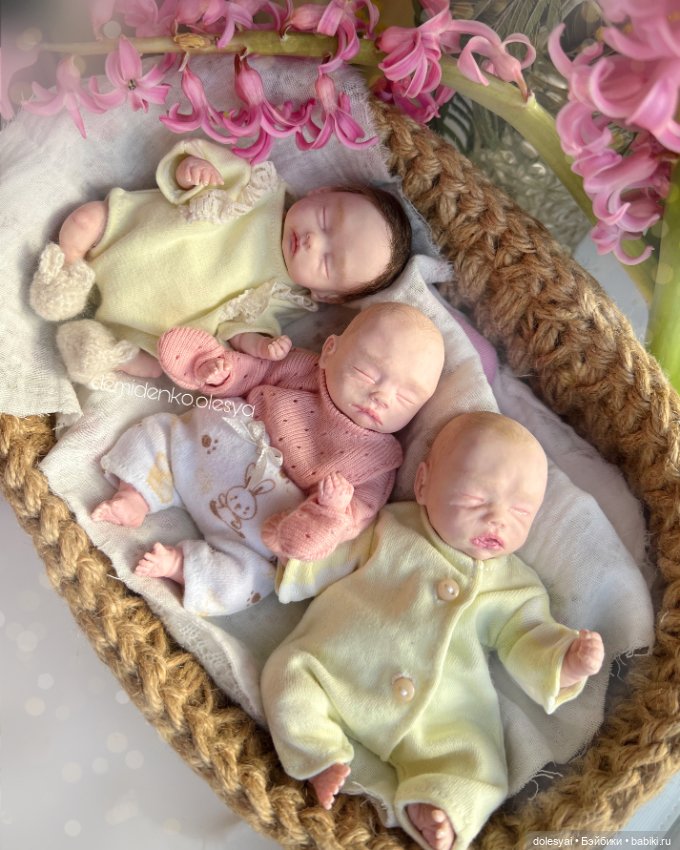 Миниатюрные куклы младенец в из полимерной глины 🌷💞 (фото 5)