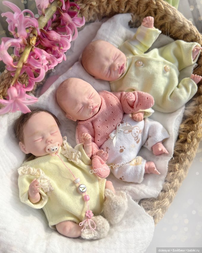 Миниатюрные куклы младенец в из полимерной глины 🌷💞 (фото 3)