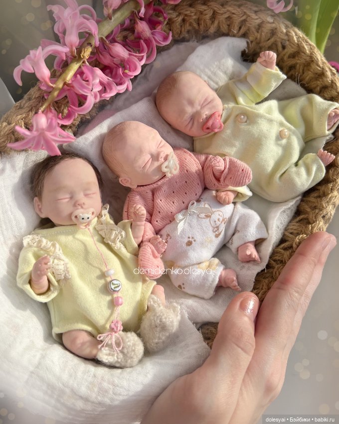 Миниатюрные куклы младенец в из полимерной глины 🌷💞 (фото 4)