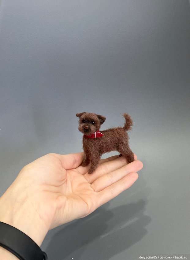 Тузик — Валяные игрушки из шерсти: сухое валяние (фото 4)