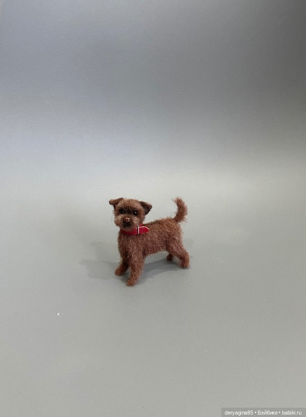 Тузик — Валяные игрушки из шерсти: сухое валяние (фото 7)