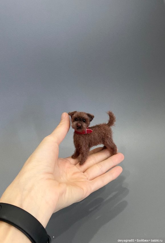 Тузик — Валяные игрушки из шерсти: сухое валяние (фото 5)