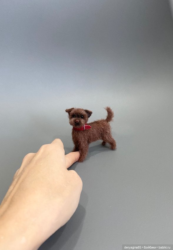 Тузик — Валяные игрушки из шерсти: сухое валяние (фото 6)