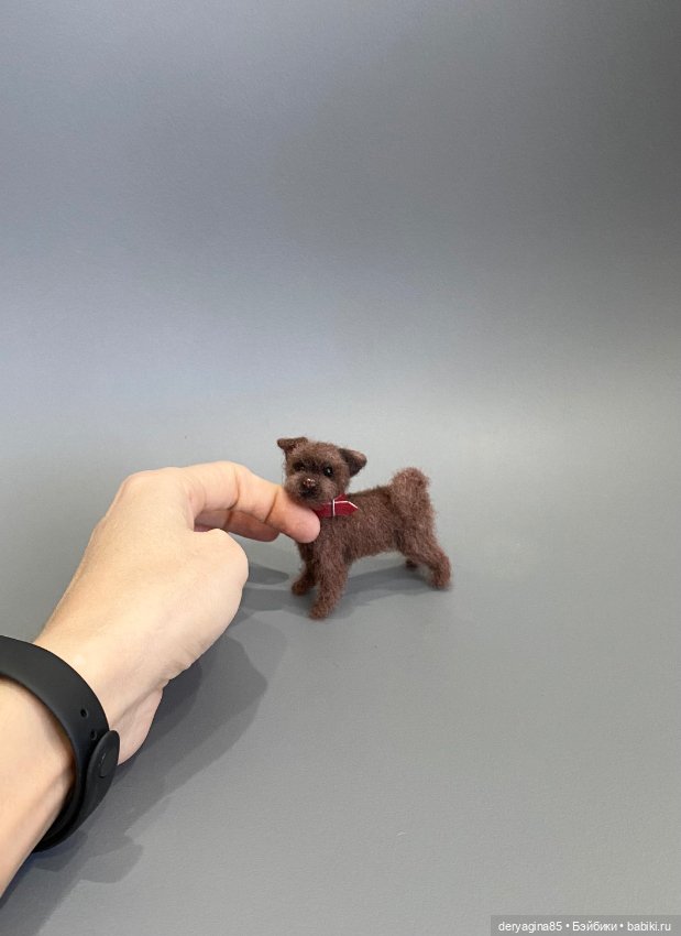 Тузик — Валяные игрушки из шерсти: сухое валяние (фото 8)