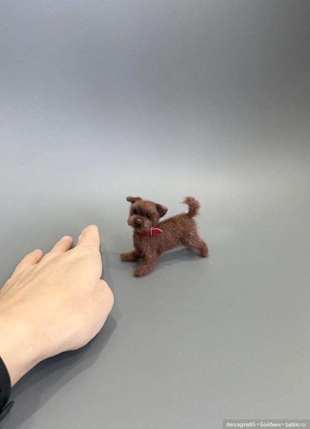 Тузик — Валяные игрушки из шерсти: сухое валяние (фото 3)