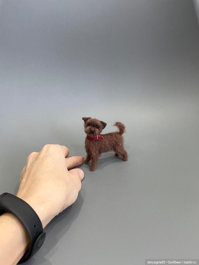 Тузик — Валяные игрушки из шерсти: сухое валяние