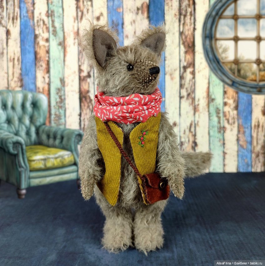 Волк Сэмюэль — Авторские мишки Тедди и друзья: фото (фото 4)