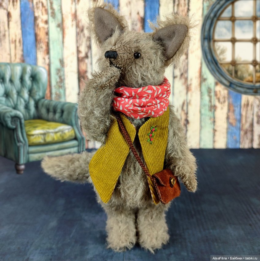 Волк Сэмюэль — Авторские мишки Тедди и друзья: фото