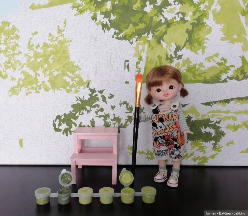 Юная художница — Разные шарнирные куклы (не БЖД): редкие