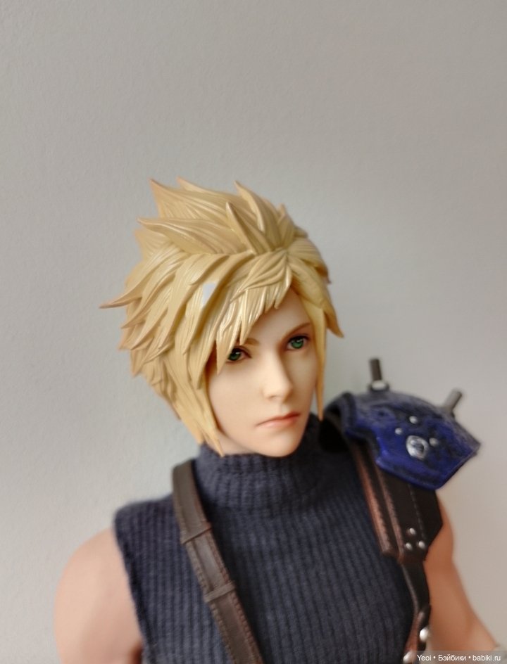Фигурка, экшен модель Клауд Страйф. Cloud Strife. Final Fantasy VII Remake. Последняя фантазия 7.VTS Toys (Virtual Toys) масштаб 1/6