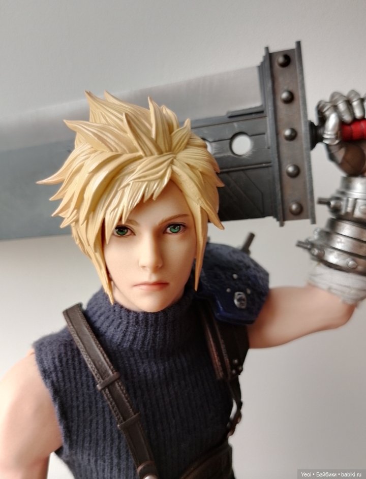 Фигурка, экшен модель Клауд Страйф. Cloud Strife. Final Fantasy VII Remake. Последняя фантазия 7.VTS Toys (Virtual Toys) масштаб 1/6 (фото 9)