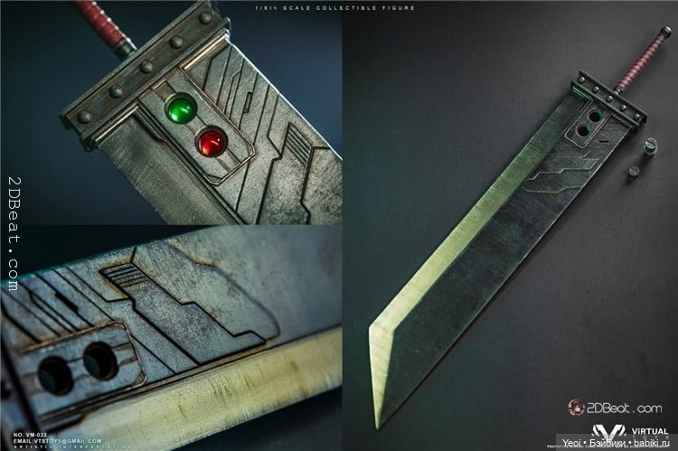 Фигурка, экшен модель Клауд Страйф. Cloud Strife. Final Fantasy VII Remake. Последняя фантазия 7.VTS Toys (Virtual Toys) масштаб 1/6