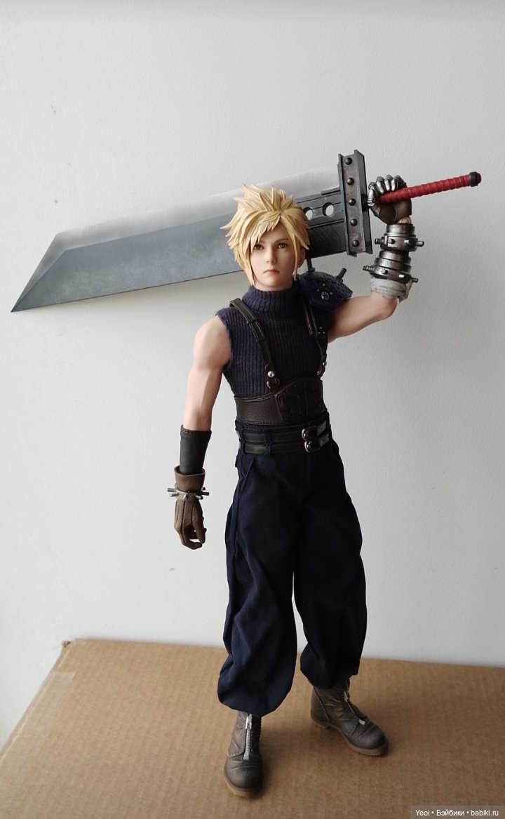Фигурка, экшен модель Клауд Страйф. Cloud Strife. Final Fantasy VII Remake. Последняя фантазия 7.VTS Toys (Virtual Toys) масштаб 1/6 (фото 6)