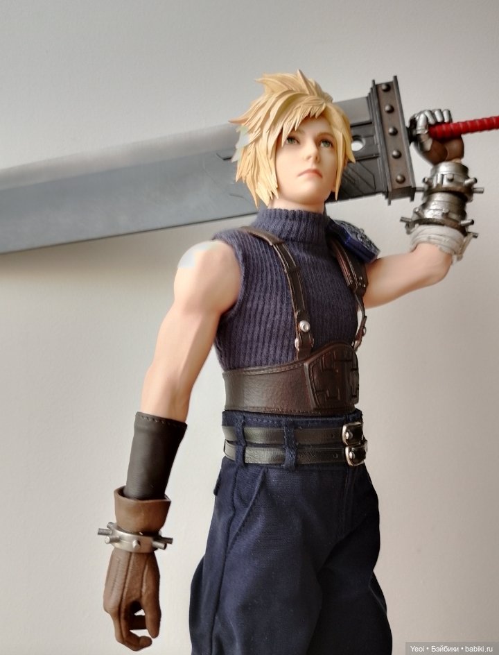 Фигурка, экшен модель Клауд Страйф. Cloud Strife. Final Fantasy VII Remake. Последняя фантазия 7.VTS Toys (Virtual Toys) масштаб 1/6 (фото 10)