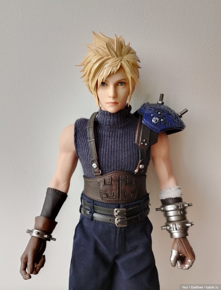 Фигурка, экшен модель Клауд Страйф. Cloud Strife. Final Fantasy VII Remake. Последняя фантазия 7.VTS Toys (Virtual Toys) масштаб 1/6