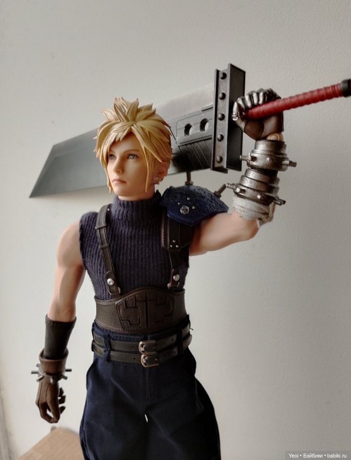 Фигурка, экшен модель Клауд Страйф. Cloud Strife. Final Fantasy VII Remake. Последняя фантазия 7.VTS Toys (Virtual Toys) масштаб 1/6 (фото 8)