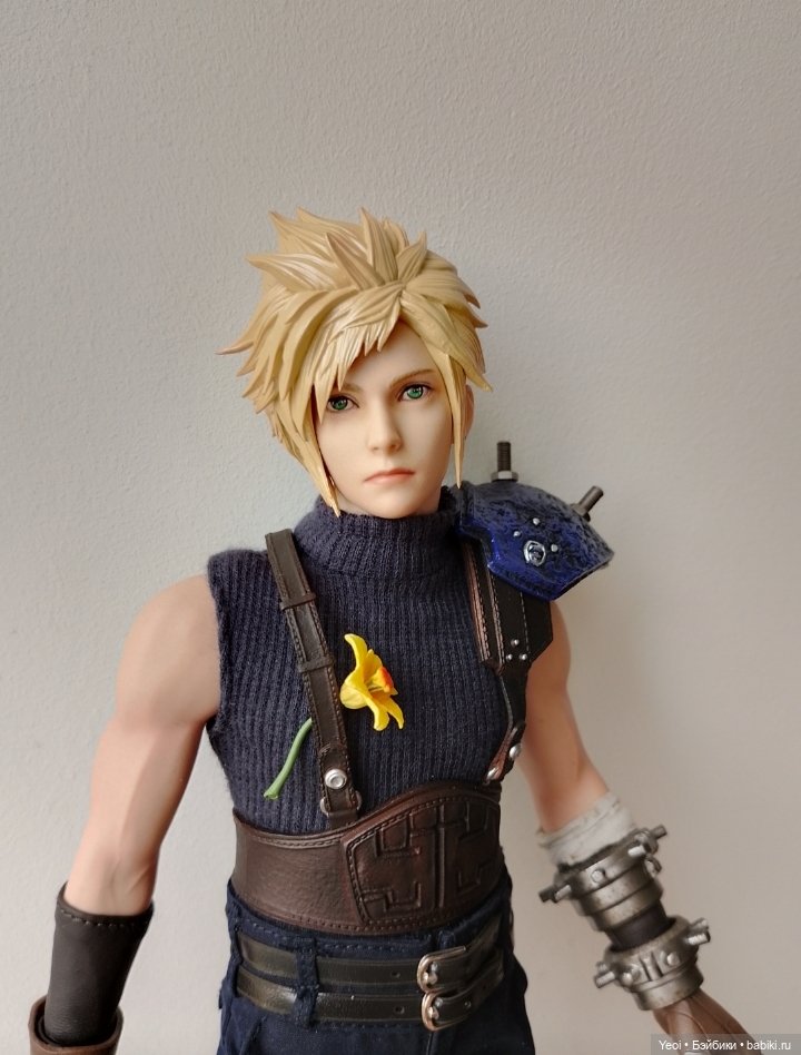 Фигурка, экшен модель Клауд Страйф. Cloud Strife. Final Fantasy VII Remake. Последняя фантазия 7.VTS Toys (Virtual Toys) масштаб 1/6