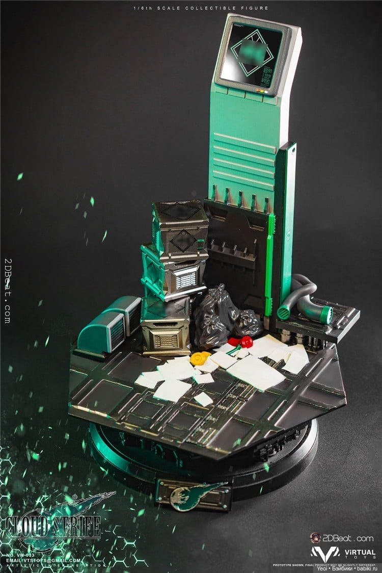 Фигурка, экшен модель Клауд Страйф. Cloud Strife. Final Fantasy VII Remake. Последняя фантазия 7.VTS Toys (Virtual Toys) масштаб 1/6