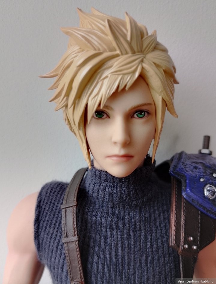 Фигурка, экшен модель Клауд Страйф. Cloud Strife. Final Fantasy VII Remake. Последняя фантазия 7.VTS Toys (Virtual Toys) масштаб 1/6